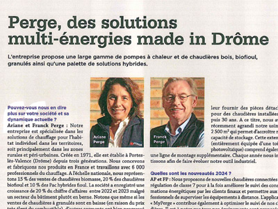 PERGE : des solutions multi énergies made in Drôme